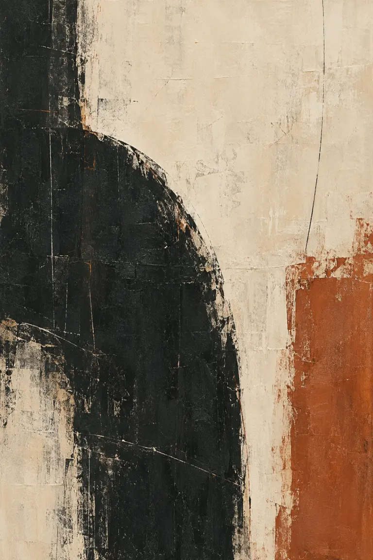 Textural abstract artwork showing a repeated composition