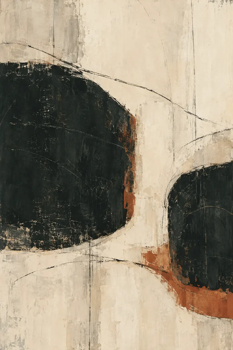 Textural abstract aesthetic artwork